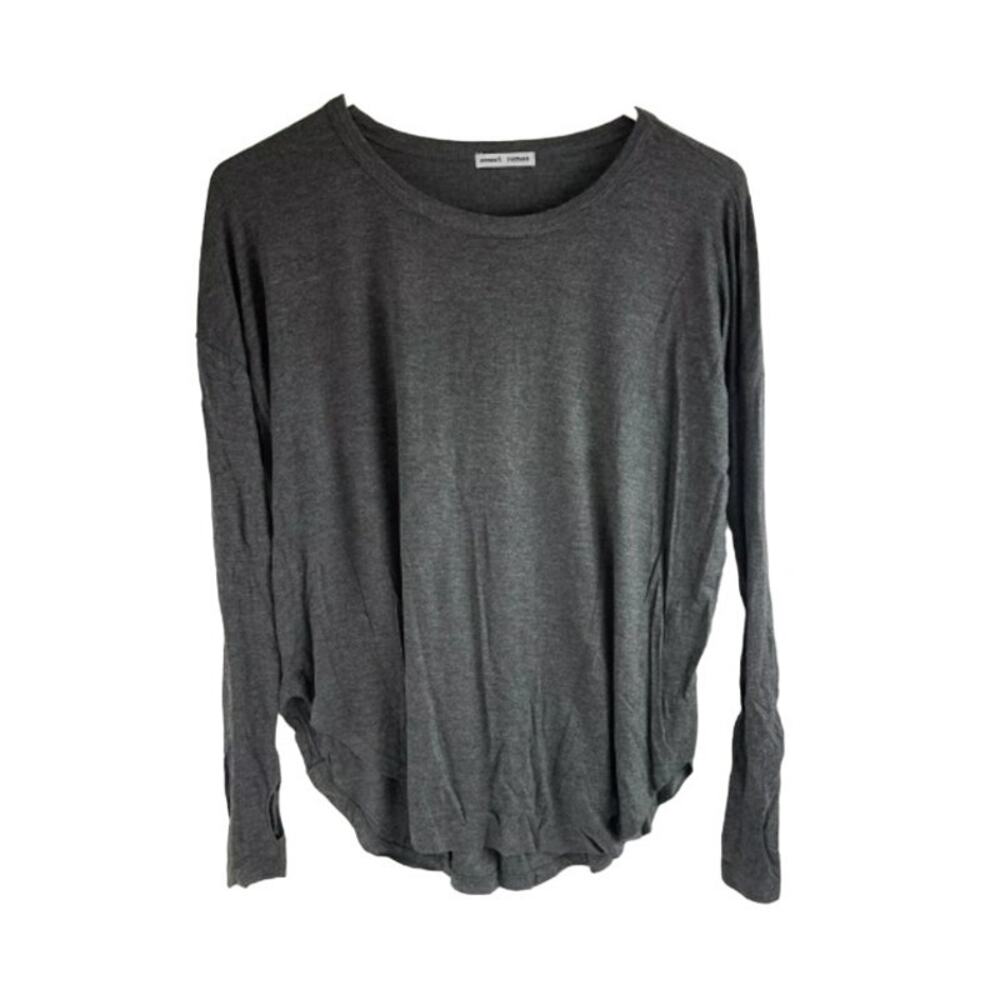 Sweet Romeo Shirt Women's large casual Gray Thumbhole Long Sleeve Stretch NWT!